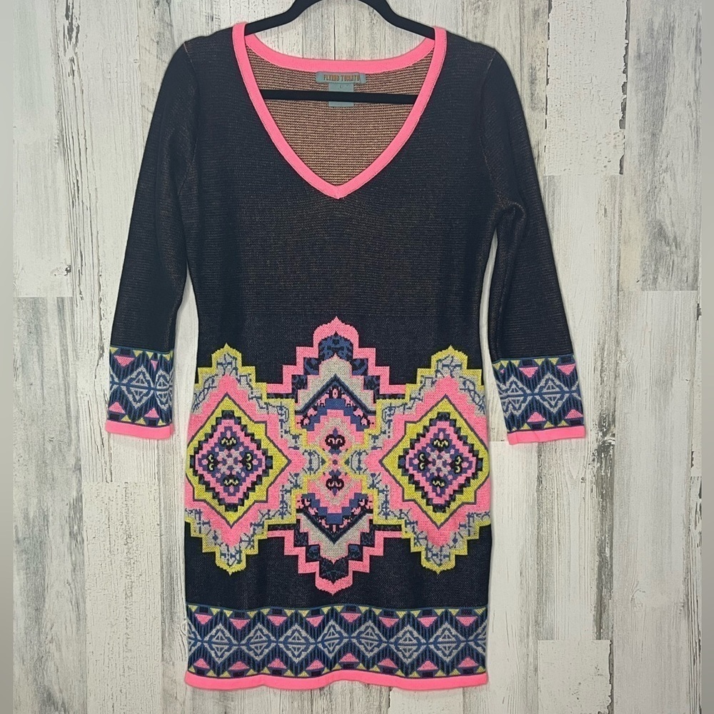 COPY - Flying Tomato Dress Navy Blue Pink Size Large